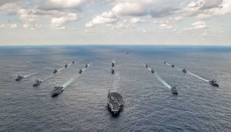 Schiffe der US-Marine.